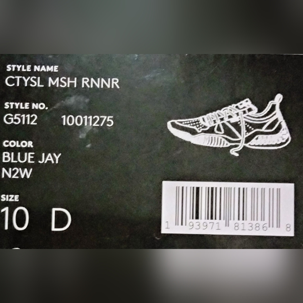 BRAND NEW Coach sneakers, size men's 10D, blue, red, and cream in color. - Picture 4 of 8